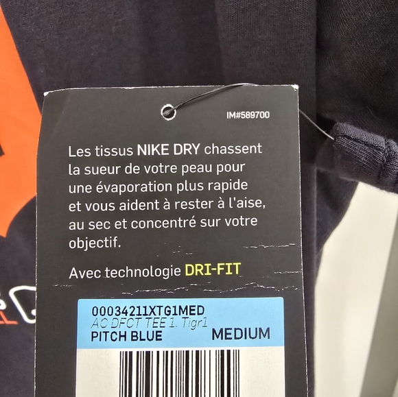 Brand New Nike MLB Detroit Tigers Baseball D Logo T Shirt Mens Size Medium Navy - Picture 10 of 11